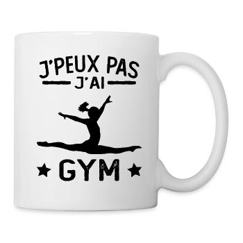 Ich kann nicht, ich habe Fitness, Humor, Sport - Tasse - Weiß - Rechts
