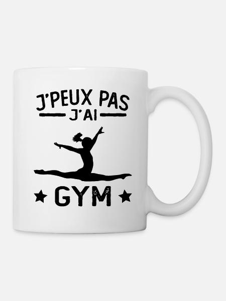 je peux pas j ai gym humour sport - Mug blanc - blanc