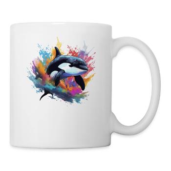 Orca Killer Whale Colorful - Mug - white - Right