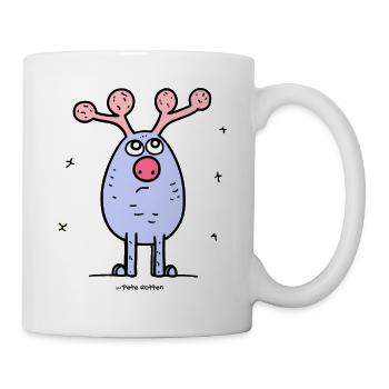 A beautiful day for the antler deer - Mug - white - Right