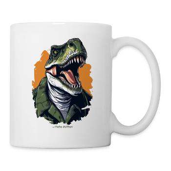 Un humain comme un dinosaure T Rex - Mug blanc - blanc - Droite
