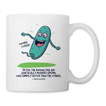 Peter, the Radioactive Modified Seed - Mug - white - Right