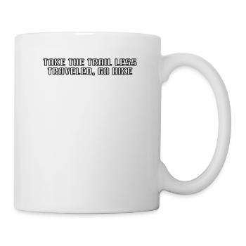 Hiking - Take the trail less traveled, go hike - Mug - white - Right