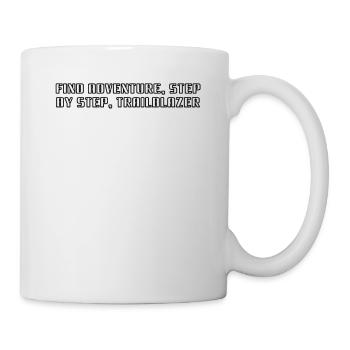 Hiking - Find adventure, step by step, - Mug - white - Right
