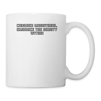 Wandern - Conquer mountains, embrace the beauty - Tasse - Weiß - Rechts