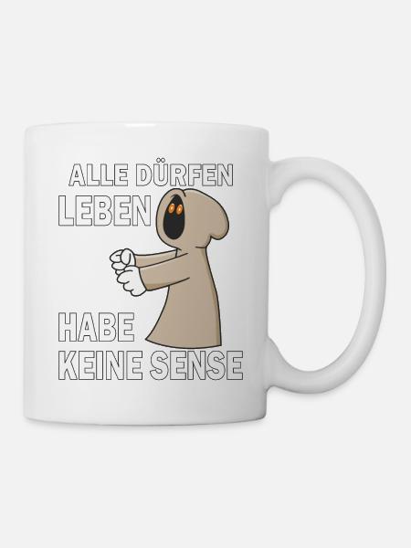 SENSENMANN HABE KEINE SENSE - Tasse - Weiß