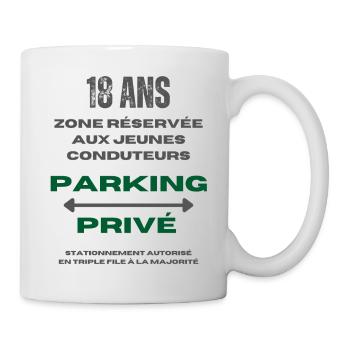 cadeau homme, femme, humour, t-shirt humoristique - Mug blanc - blanc - Droite