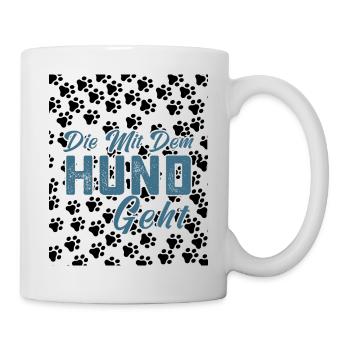 Who goes with the dog. Dog owner.dog. - Mug - white - Right