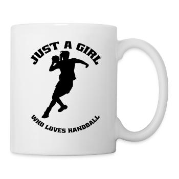 Handball Handballspieler Handballfan Handballteam - Tasse - Weiß - Rechts