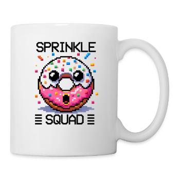 Sprinkle Squad - Lustiges Donut Geschenk - Tasse - Weiß - Rechts