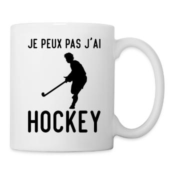 Hockey - Je Peux Pas J'ai Hockey Hockeyeur - Mug blanc - blanc - Droite