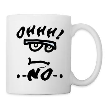 Oh non - Mug blanc - blanc - Droite