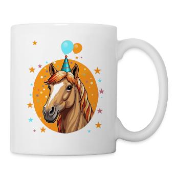 J’ai 6 ans Chevaux Cheval 6e anniversaire - Mug blanc - blanc - Droite