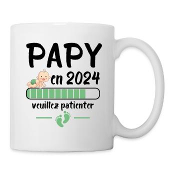 Cadeau Papy Annonce Grossesse Grand Père 2024 - Mug blanc - blanc - Droite