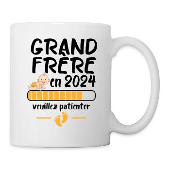 Grand Frère Annonce Grossesse Futur Frère 2024 - Mug blanc - blanc - Droite