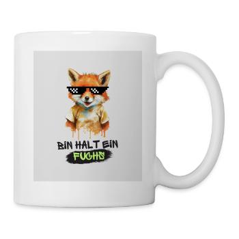 Bin halt ein Fuchs - Version 1 - Tasse - Weiß - Rechts