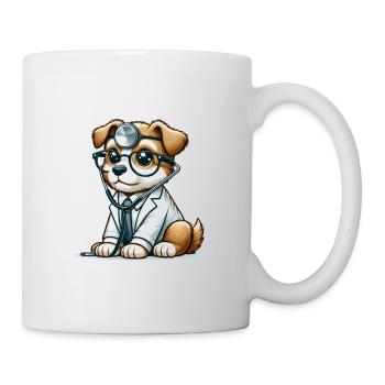 Cute Dog Doctor - Mug - white - Right