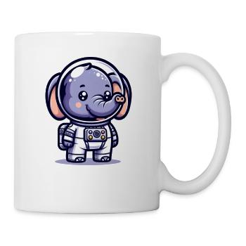 Cute Elephant Astronaut - Mug - white - Right