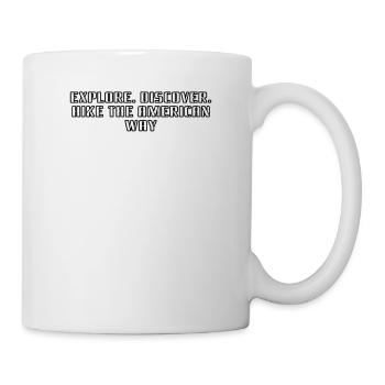 Randonnée - Explorer. Découvrir. Randonnée à l’américaine - Mug blanc - blanc - Droite