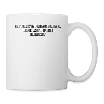 Hiking - Nature's playground, hike with pure - Mug - white - Right