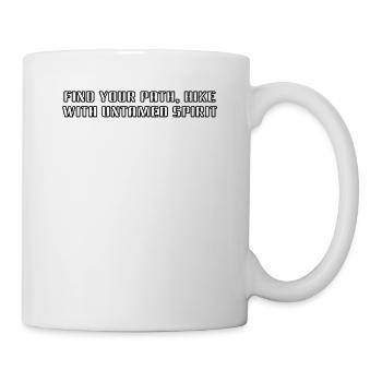 Randonnée - Trouvez votre chemin, randonnez avec un indompté - Mug blanc - blanc - Droite