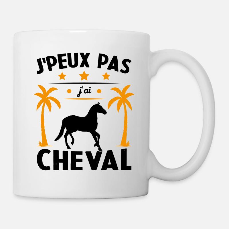 Ich kann nicht, ich habe ein Pferd - Tasse - Weiß