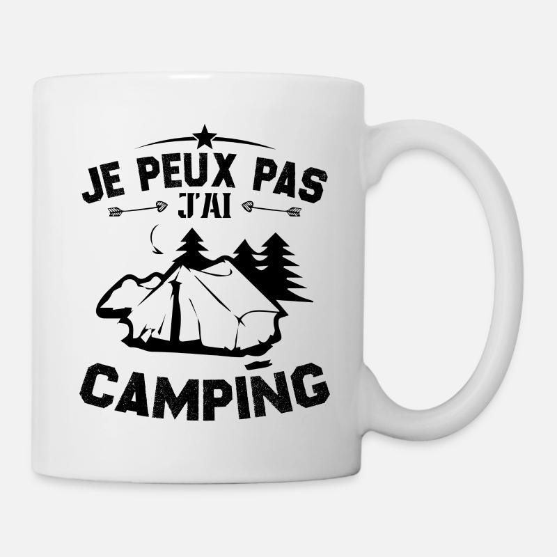 Je peux pas jai camping - Mug blanc - blanc