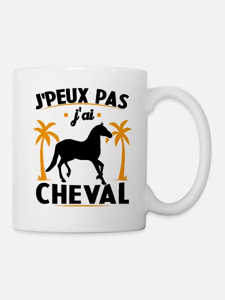 I can't I have a horse - Mug - white