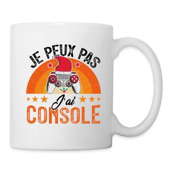 Je peux pas j ai console - Mug blanc - blanc - Droite