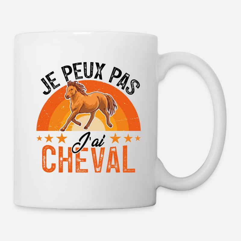 I can't I have a horse - Mug - white