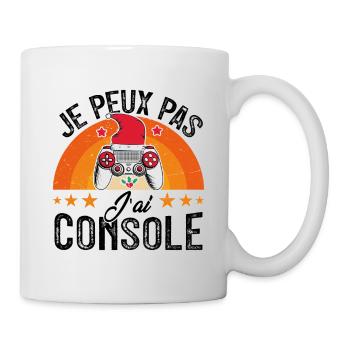 Je peux pas j ai console - Mug blanc - blanc - Droite