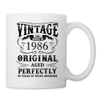 Vintage Made In 1986 38 Years Of Being Awesome - Mug - white - Right