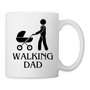 walking dad - Tasse - Weiß - Rechts