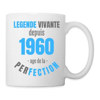 LEGENDE VIVANTE depuis 1960 - Mug blanc - blanc - Droite
