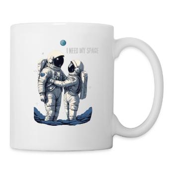 Verliebtes Astronautenpaar - Tasse - Weiß - Rechts