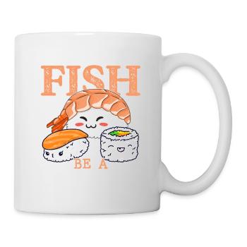 Dans Un Monde Plein De Poissons Soyez Un Sushi RollDans Un Monde - Mug blanc - blanc - Droite
