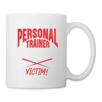 Personal Trainer Coach Gym Workout Fitness Trainer - Mug - white - Right