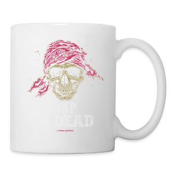 Skull Pirate, le rap est mort - Mug blanc - blanc - Droite