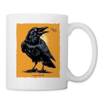 Non, dit le corbeau - Mug blanc - blanc - Droite