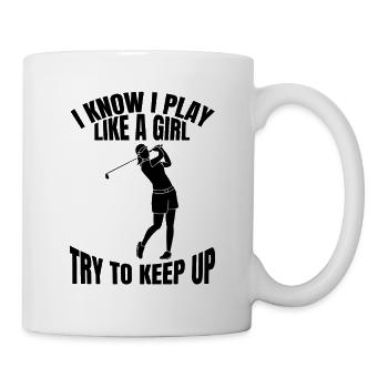 Golfverein Golfspieler Golf Golfplatz Golfsport - Tasse - Weiß - Rechts