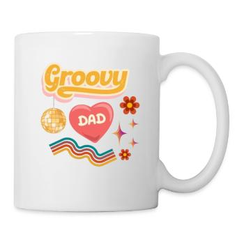 Groovy Dad Cool Dad Retro Font Design - Mug - white - Right