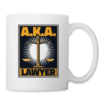 A.K.A. Avocat Conseiller juridique Procureur général - Mug blanc - blanc - Droite
