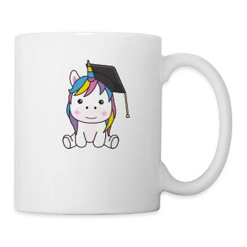 Kids Kindergarten nailed it Einhorn Graduation - Tasse - Weiß - Rechts