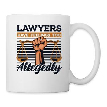Les avocats ont l’impression d’être trop prétendument des conseillers juridiques - Mug blanc - blanc - Droite