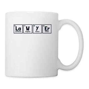 Avocat Tableau périodique des éléments Conseiller juridique - Mug blanc - blanc - Droite