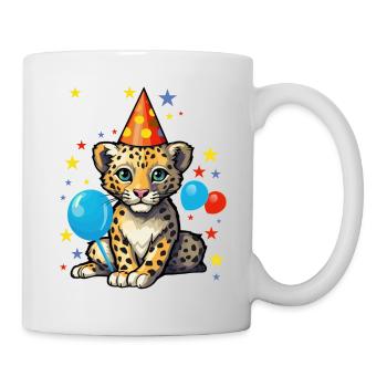 I'm 4 Years Old Leopard Leopard 4th Birthday - Mug - white - Right