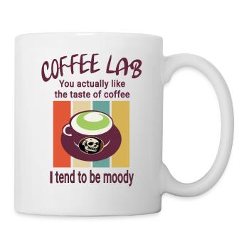 Kaffeetasse mit Meinung - Lustig - Tasse - Weiß - Rechts