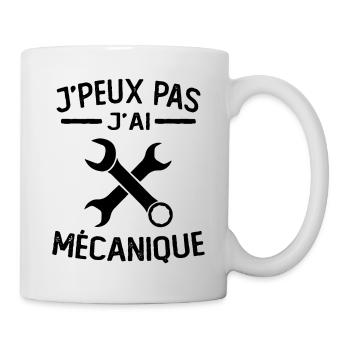 Ich kann nicht, ich habe Mechaniker - Tasse - Weiß - Rechts