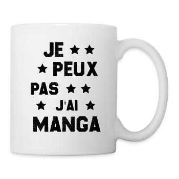 je peux pas j'ai manga idée cadeau humour - Mug blanc - blanc - Droite