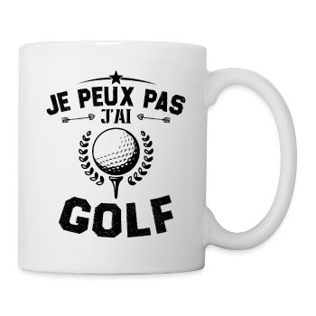 I can't I golf - Mug - white - Right